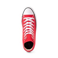 Red converse best sale shoes high tops