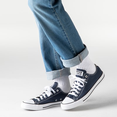 converse navy blue low tops