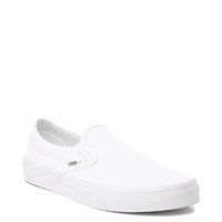 white vans slide ons