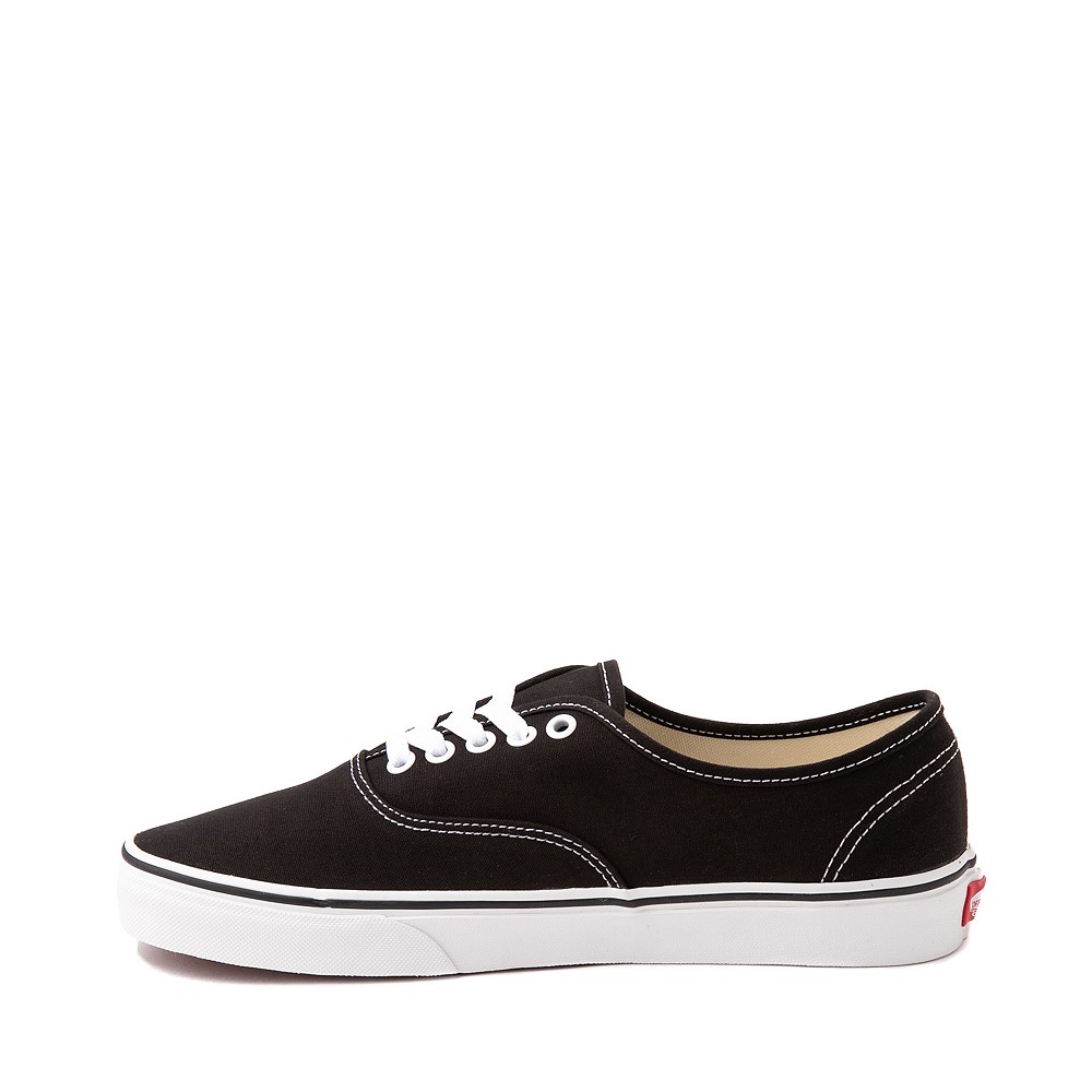 vans authentic black and white canvas skate shoes