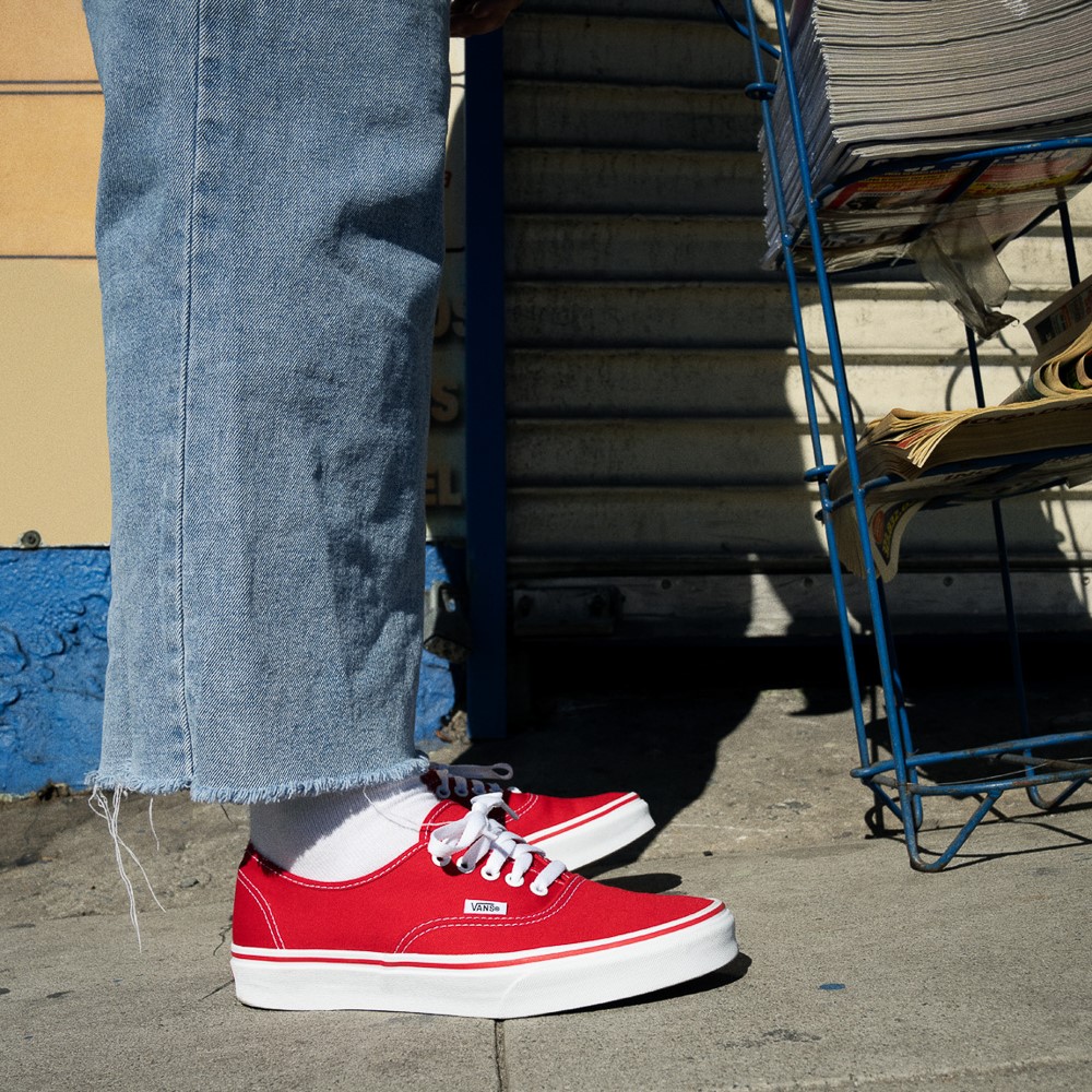 vans authentic shoes red