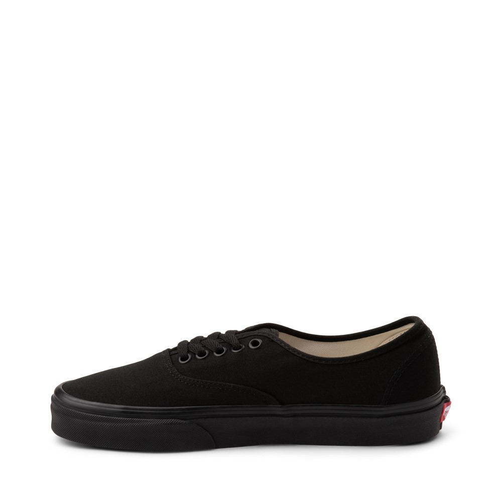 vans authentic black canvas skate shoes