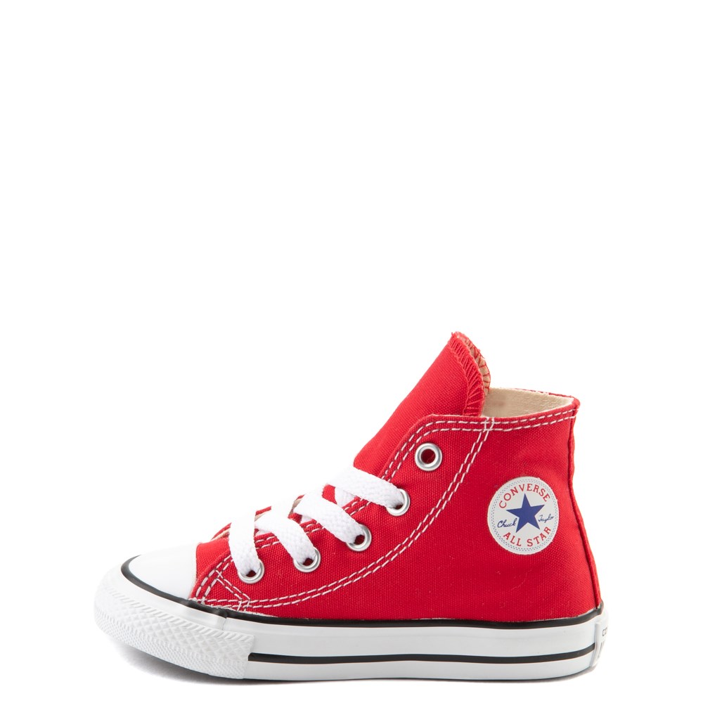 red baby converse