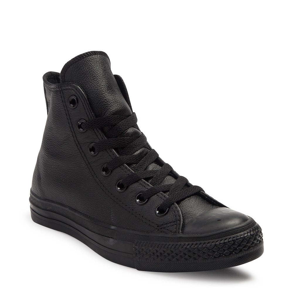 Converse All Star Hi Leather Sneaker - Black Monochrome | JourneysCanada