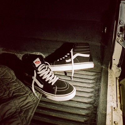 Vans Sk8 Hi Skate Shoe Black White JourneysCanada