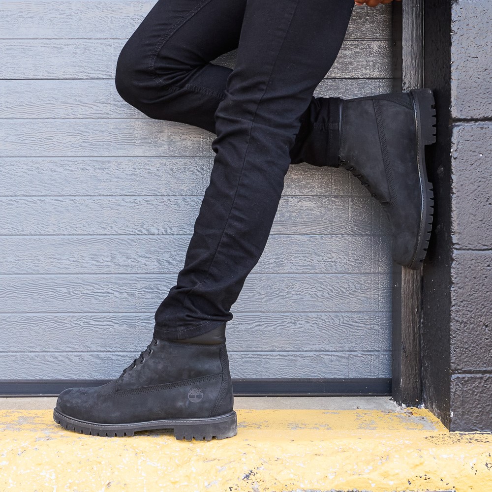 6-Inch Premium Mens Boots (Black Nubuck) | lupon.gov.ph