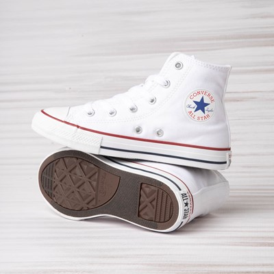 Alternate view of Converse Chuck Taylor All Star Hi Sneaker - Little Kid - Optic White