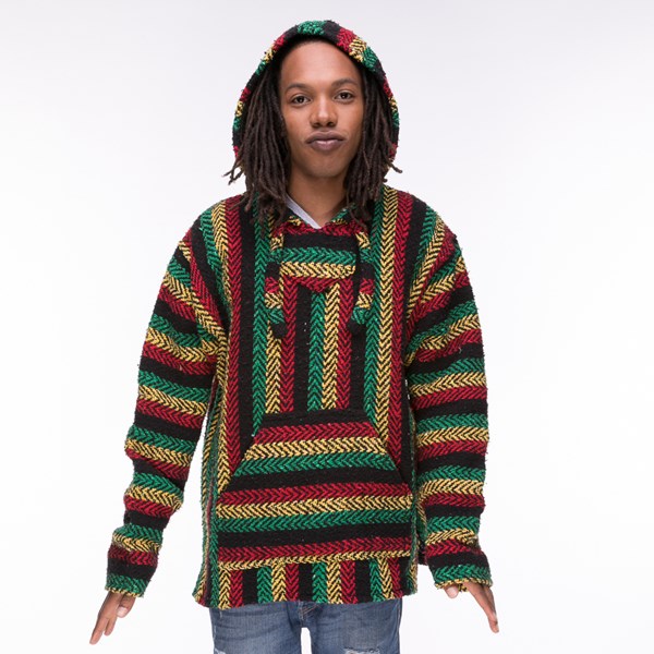 Mens Baja Rasta Poncho - Multi | JourneysCanada