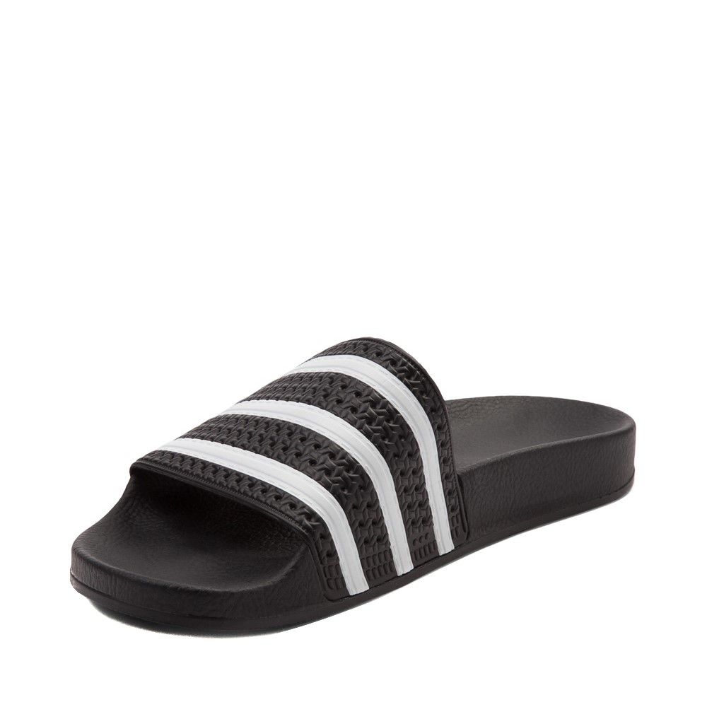 adidas Adilette Athletic Sandal - Black / White | JourneysCanada
