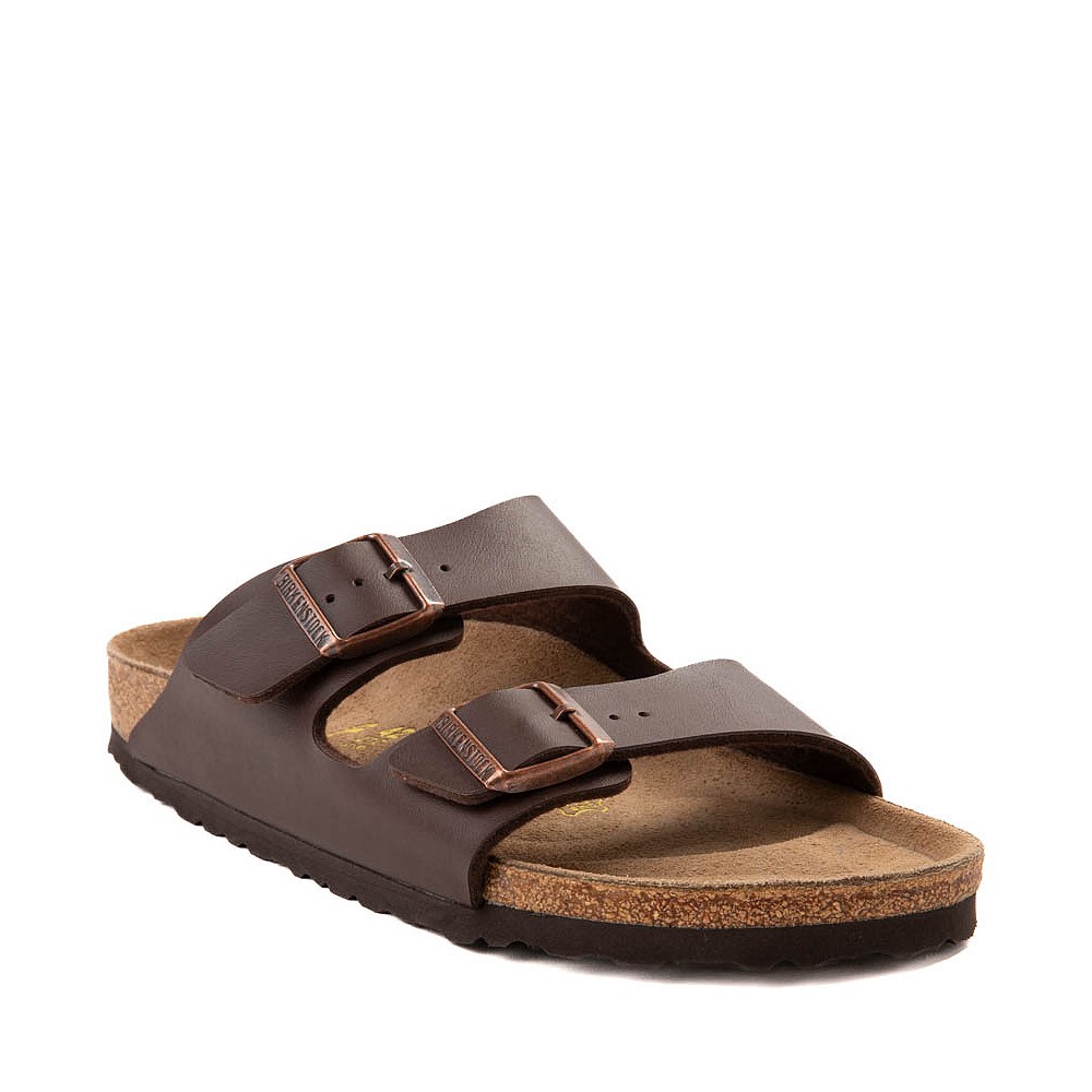 Mens Birkenstock Arizona Slide Sandal - Brown | JourneysCanada
