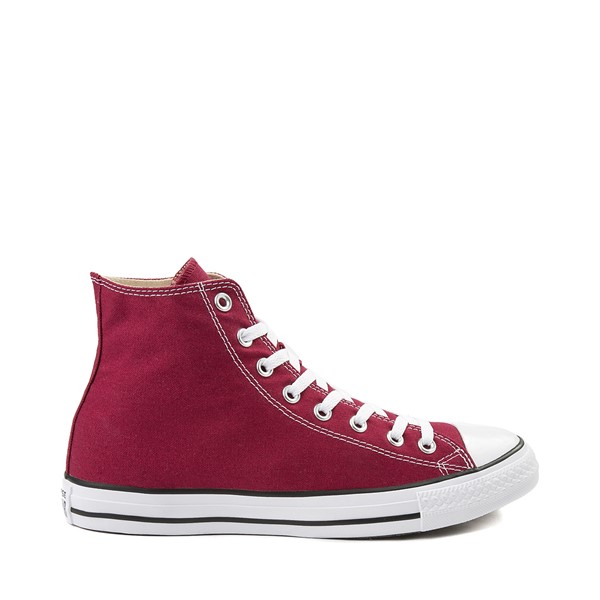 red and black converse high tops