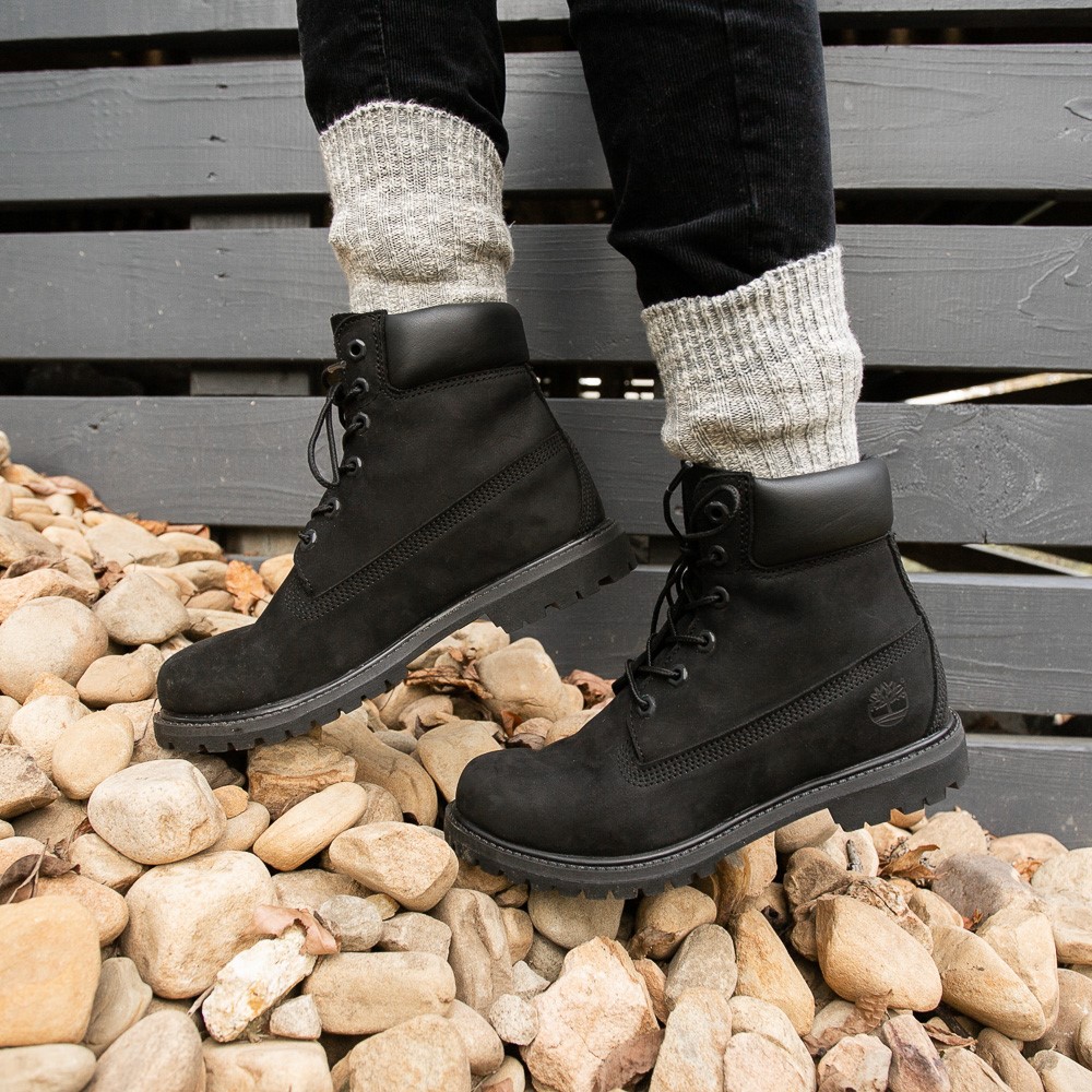 Black timberland boots ladies online