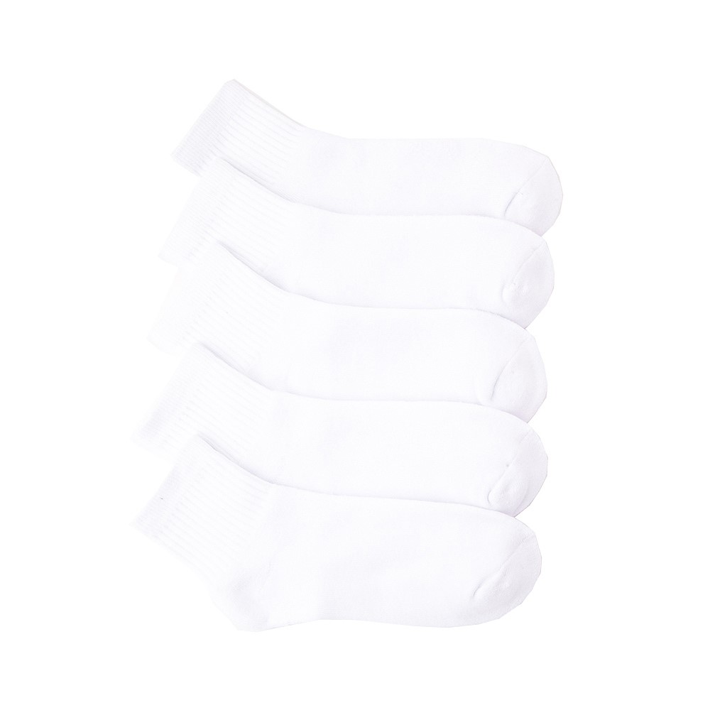 Paquet de 5 paires de chaussettes à la cheville pour femmes - Blanc