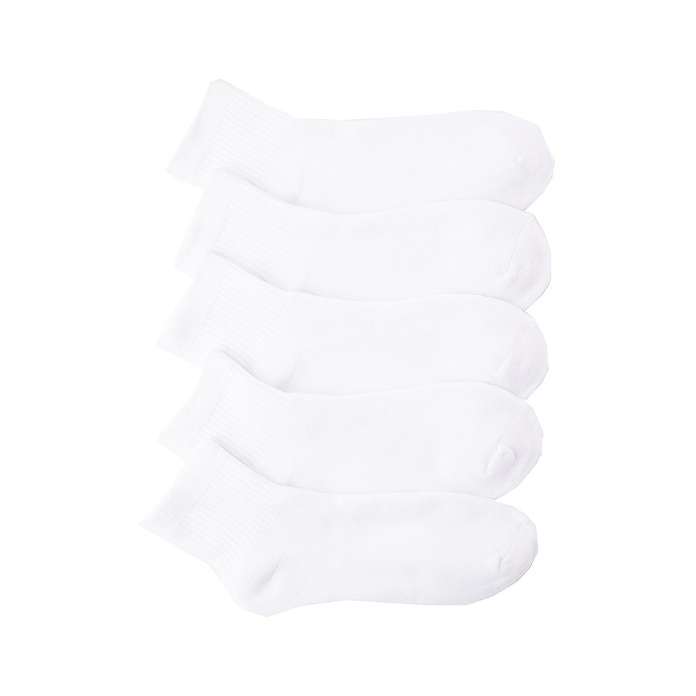 Paquet de 5 paires de chaussettes à la cheville pour hommes - Blanc