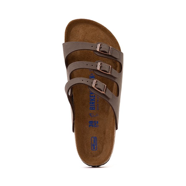 alternate view Womens Birkenstock Florida Soft Footbed Slide Sandal - MochaALT2