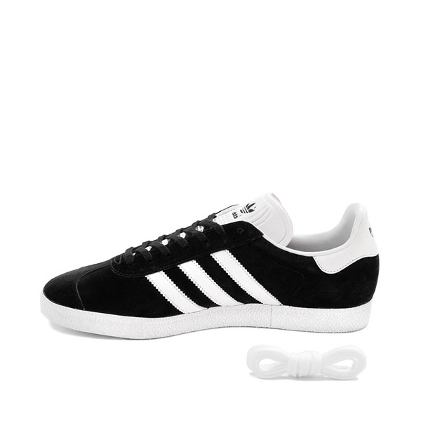 alternate view Mens adidas Gazelle Athletic Shoe - Black / WhiteALT1