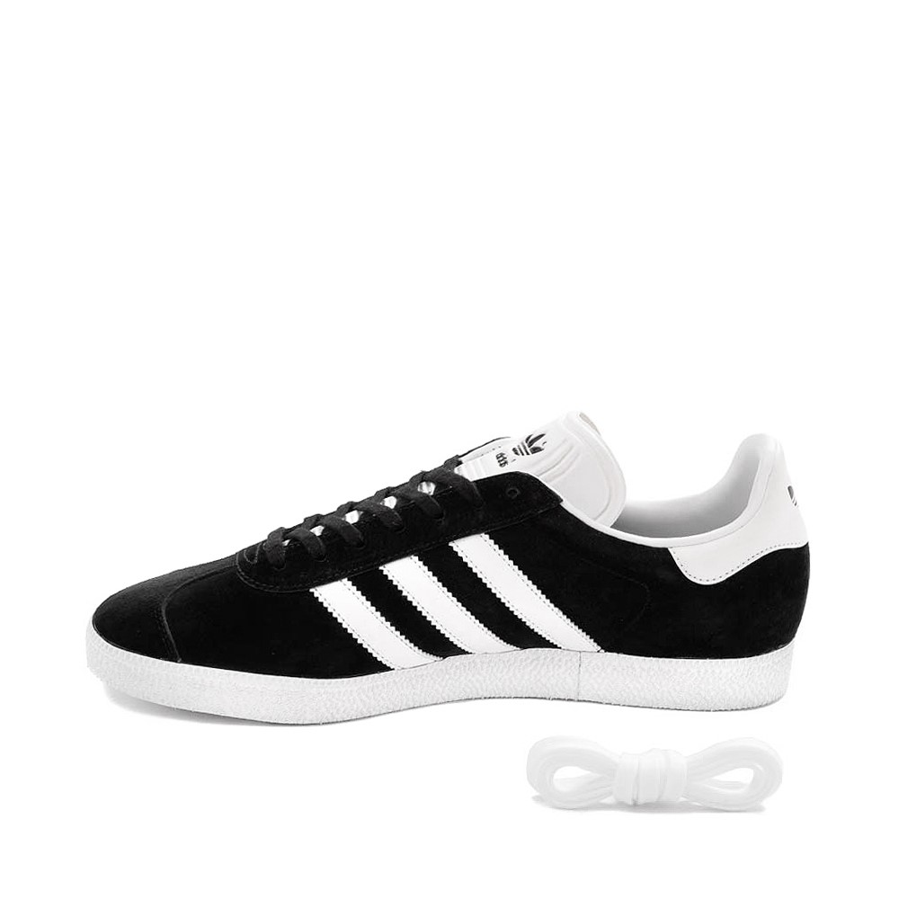 Mens adidas Gazelle Athletic Shoe - Black / White | JourneysCanada
