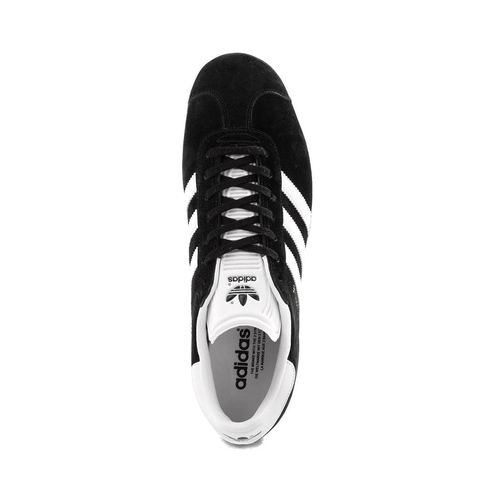 Mens adidas Gazelle Athletic Shoe - Black / White | JourneysCanada