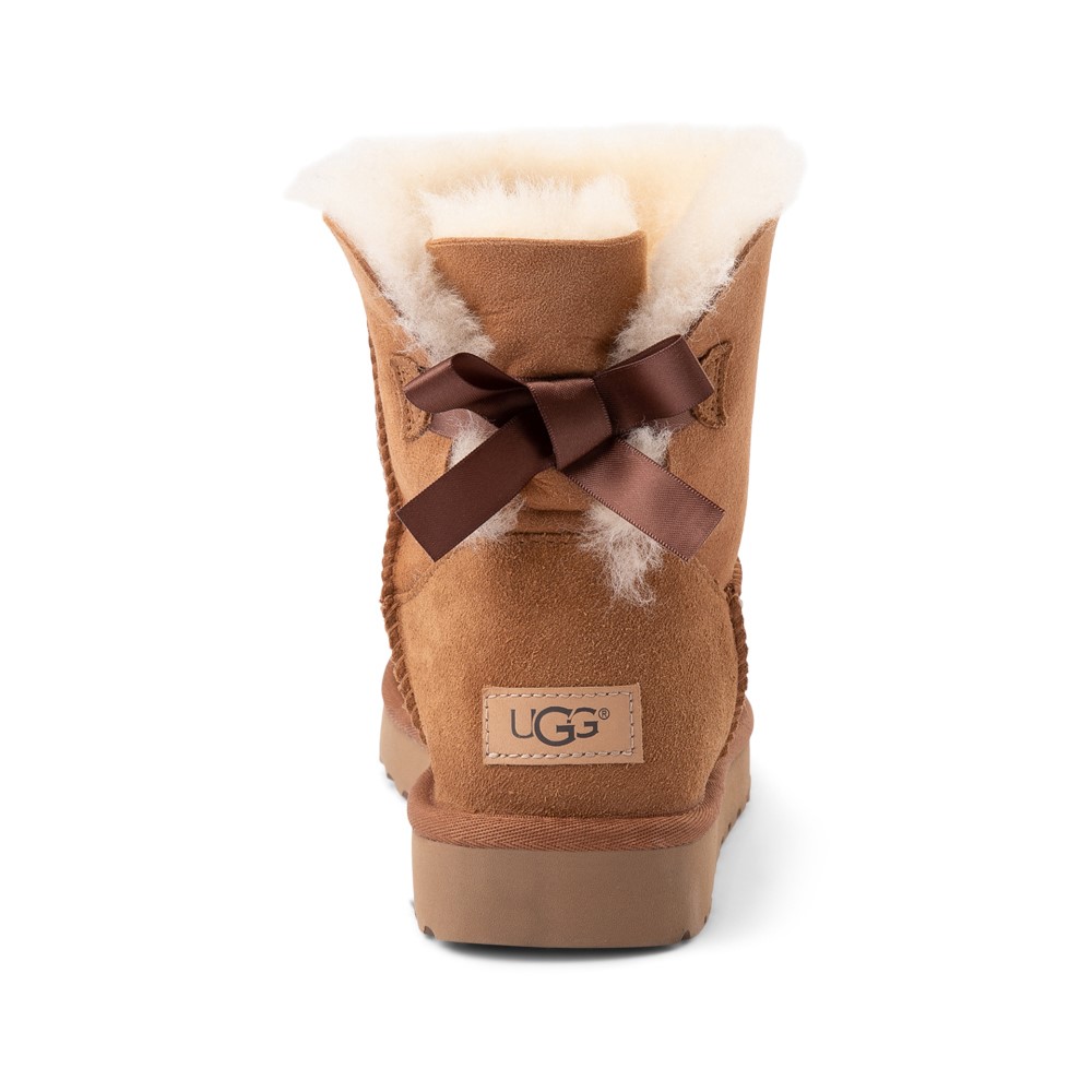 Womens UGG® Mini Bailey Bow II Boot - Chestnut