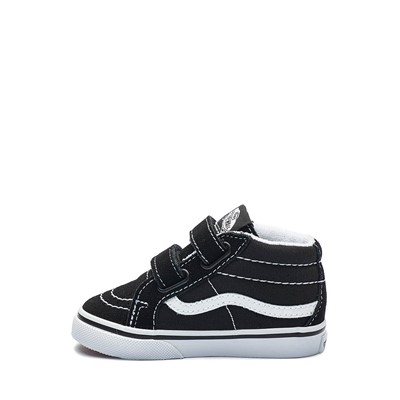 Alternate view of Vans Sk8-Mid V Skate Shoe - Baby / Toddler - Black / White