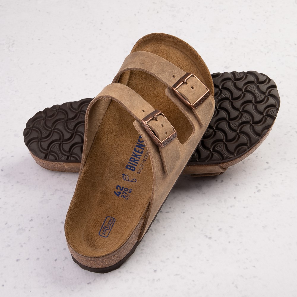 Sandale Birkenstock Arizona Soft Footbed pour hommes - Tabac