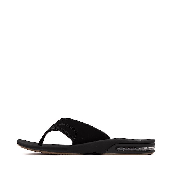 alternate view Mens Reef Fanning Sandal - Black / SilverALT1