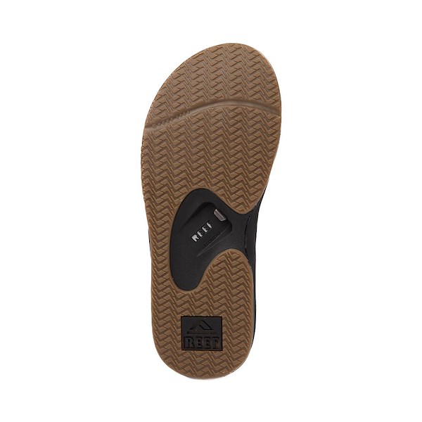 alternate view Mens Reef Fanning Sandal - Black / SilverALT3