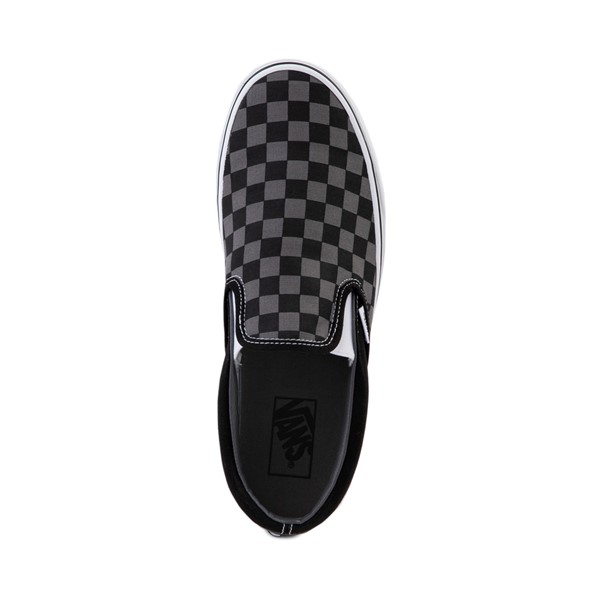 alternate view Vans Slip-On Checkerboard Skate Shoe - Grey / BlackALT2