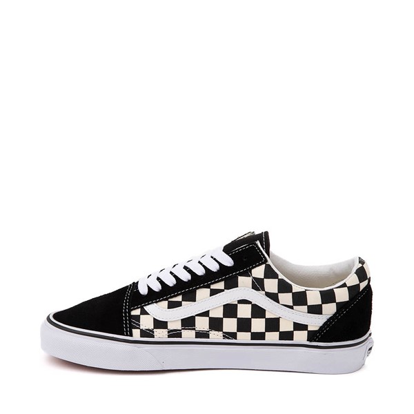 alternate view Vans Old Skool Checkerboard Skate Shoe - Black / WhiteALT1