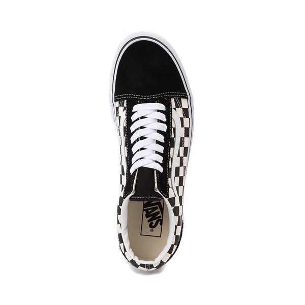 alternate view Vans Old Skool Checkerboard Skate Shoe - Black / WhiteALT2