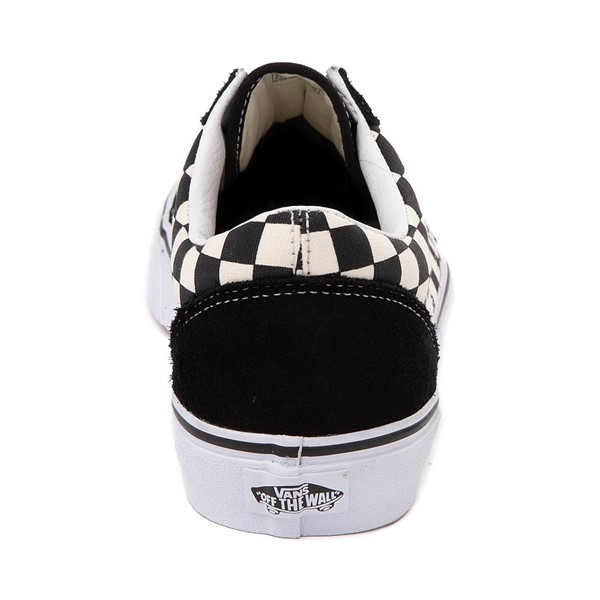 alternate view Vans Old Skool Checkerboard Skate Shoe - Black / WhiteALT4