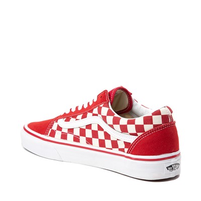 Alternate view of Vans Old Skool Checkerboard Skate Shoe - Red / White