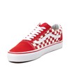 black red and white checkered vans