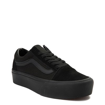 vans old skool platform triple black