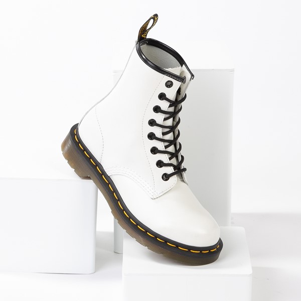 Main view of Womens Dr. Martens 1460 8-Eye Boot - White