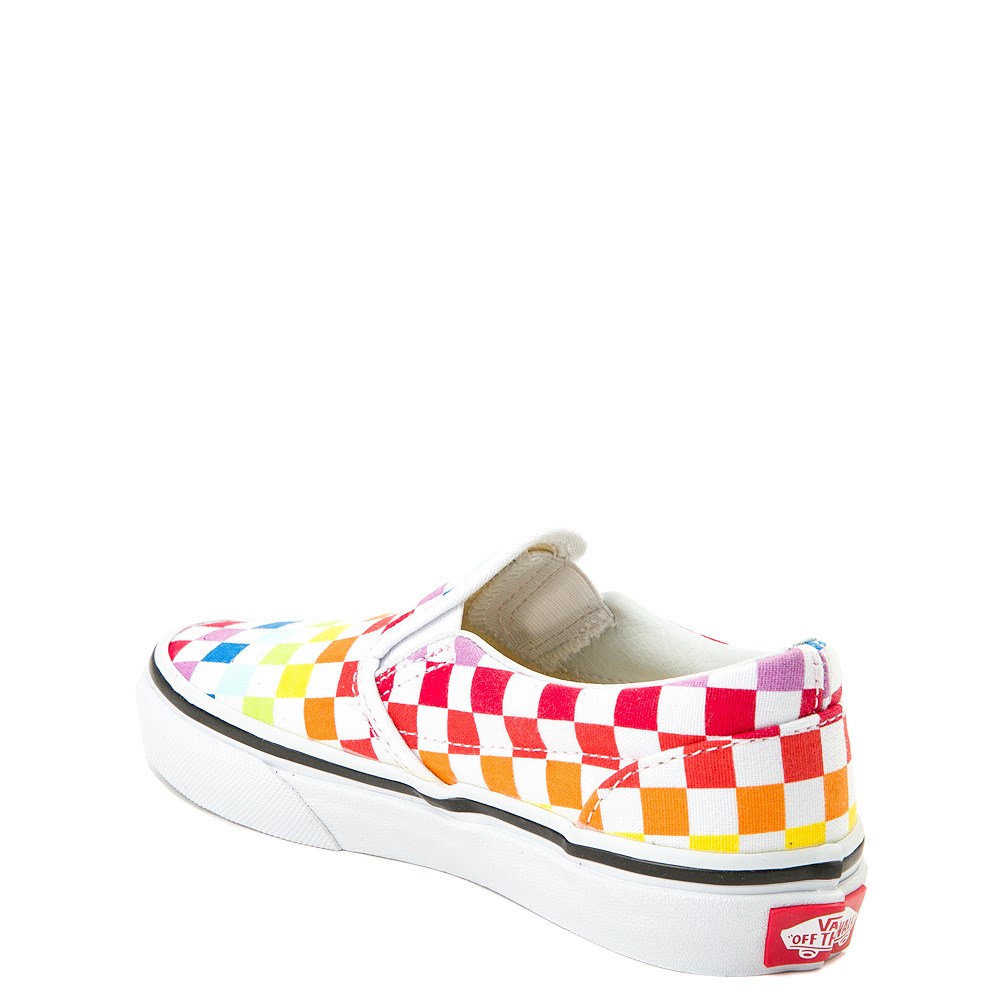 Vans Slip On Rainbow Chex Skate Shoe 