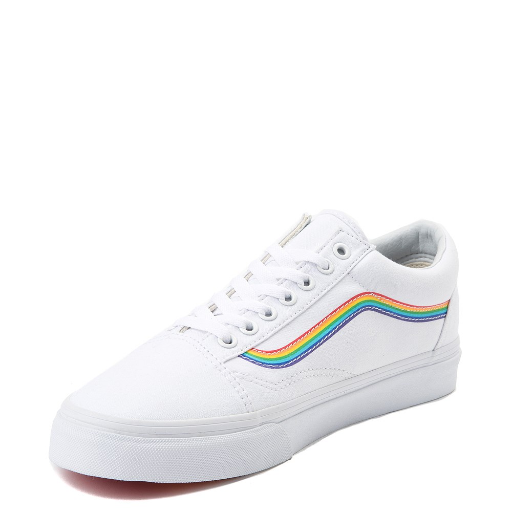 vans white rainbow shoes