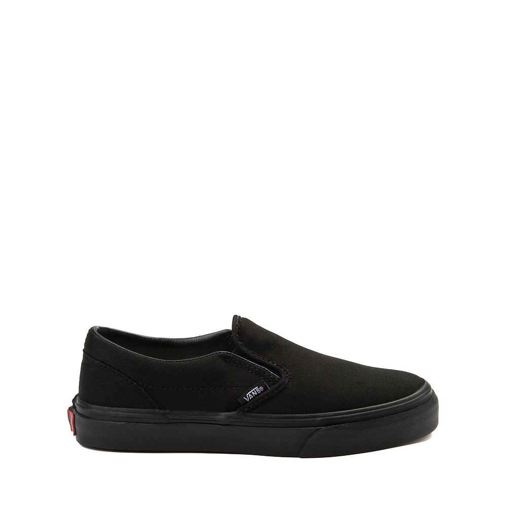 Vans Classic Slip-On Skate Shoe - Little Kid - Black Monochrome