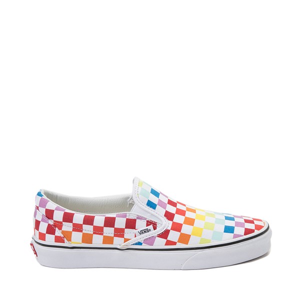 Vans Slip On Rainbow Chex Skate Shoe - Multi