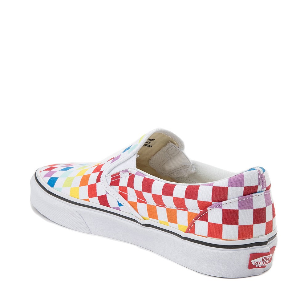 Vans Slip On Rainbow Chex Skate Shoe - Multi | JourneysCanada