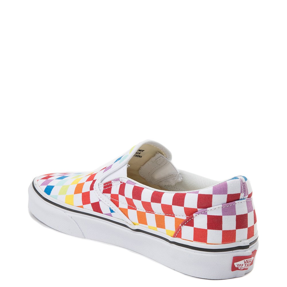 Vans Slip On Rainbow Chex Skate Shoe 