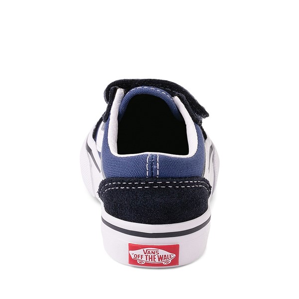 alternate view Vans Old Skool V Skate Shoe - Baby / Toddler - Blue / NavyALT4