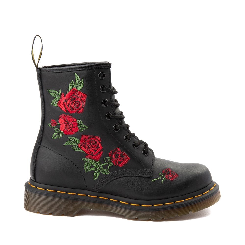 Womens Dr. Martens 1460 Vonda Roses Boot - Black