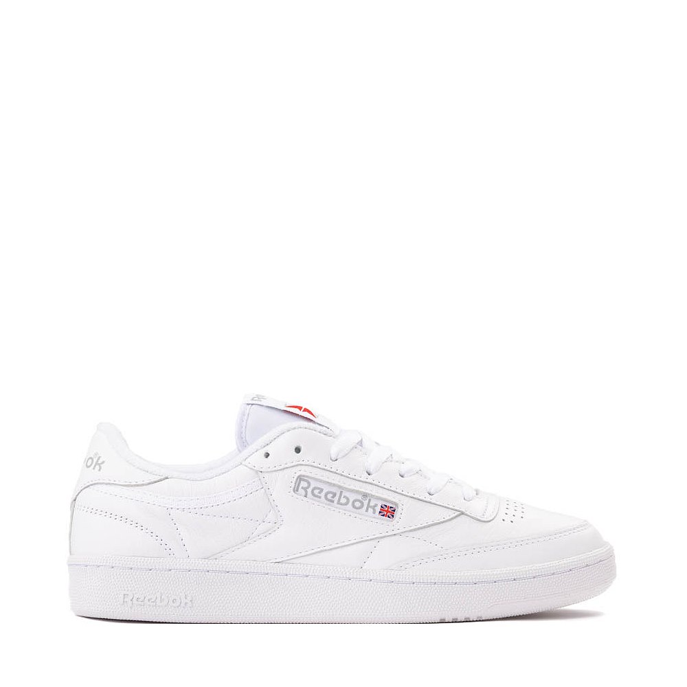 Chaussure athlétique Reebok Club C 85 pour hommes - Blanche / Gris pâle