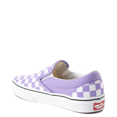 mauve checkerboard vans