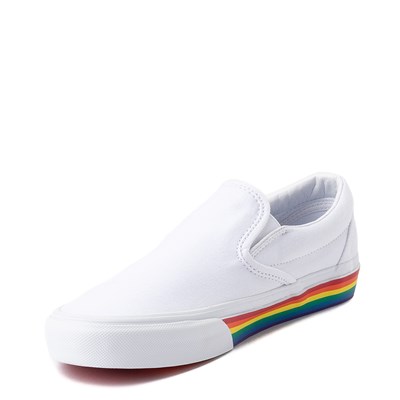 vans slip on rainbow skate shoe