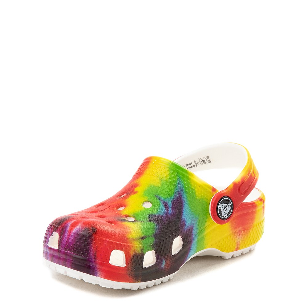 journeys tie dye crocs