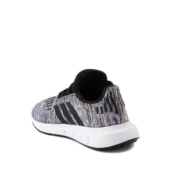 alternate view adidas Swift Run Athletic Shoe - Baby / Toddler - Grey / BlackALT1