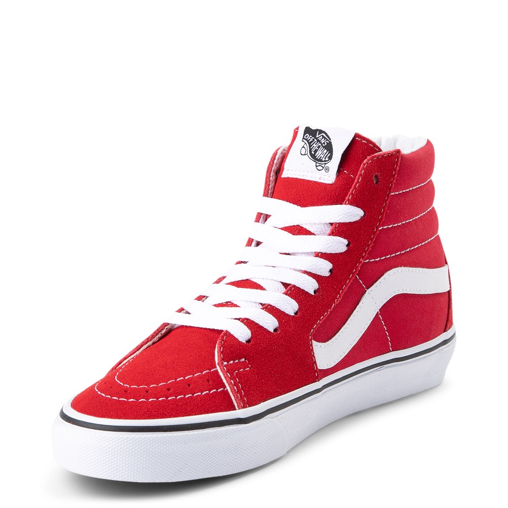 red and white womens vans