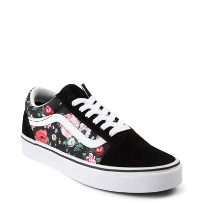 vans with flowers on them